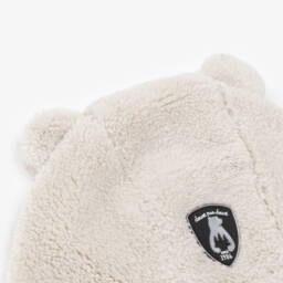 Deux par Deux-Boys Cozy Beige Bear Cap | Childrensalon Outlet