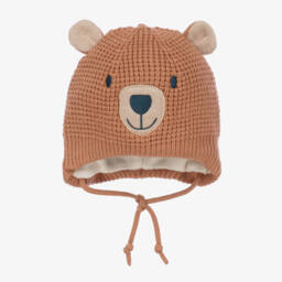 Deux par Deux-Boys Cuddly Knit Bear Cap | Childrensalon Outlet