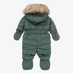Deux par Deux-Boys Green Snowsuit Set  | Childrensalon Outlet