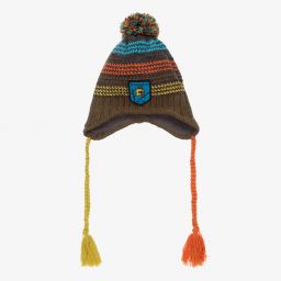 Deux par Deux-Boys Green Wool Blend Hat | Childrensalon Outlet