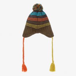 Deux par Deux-Boys Green Wool Blend Hat | Childrensalon Outlet