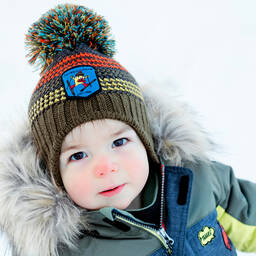 Deux par Deux-Boys Green Wool Blend Hat | Childrensalon Outlet