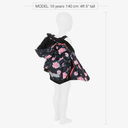 Deux par Deux-Girls Black & Pink Floral 2 Piece Snowsuit Set | Childrensalon Outlet