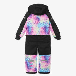 Deux par Deux-Черно-розовый зимний комбинезон | Childrensalon Outlet
