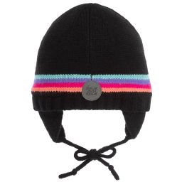 Deux par Deux-Girls Black Striped Hat | Childrensalon Outlet