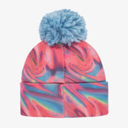 Deux par Deux-Теплая шапка с помпоном розовая и синяя для девочек | Childrensalon Outlet