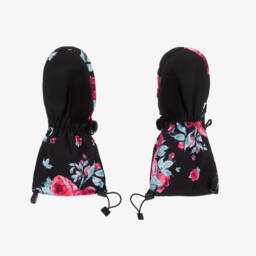  دو بار دو-قفازات شتوية مزينة بالزهور للبنات | Childrensalon Outlet