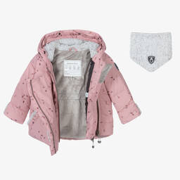 Deux par Deux-Girls Pink & Grey Snowsuit | Childrensalon Outlet
