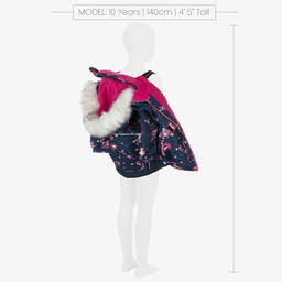 Deux par Deux-Girls Pink & Navy Blue Snowsuit Set | Childrensalon Outlet