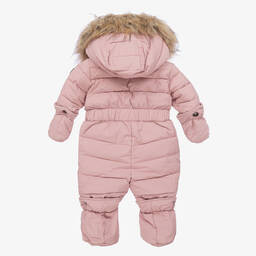 Deux par Deux-Girls Pink Snowsuit Set  | Childrensalon Outlet