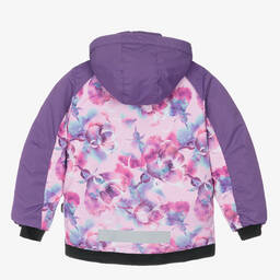  دو بار دو-طقم أوفرول شتوي بطبعة ورود لون بنفسجي للبنات | Childrensalon Outlet