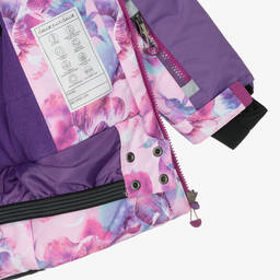  دو بار دو-طقم أوفرول شتوي بطبعة ورود لون بنفسجي للبنات | Childrensalon Outlet