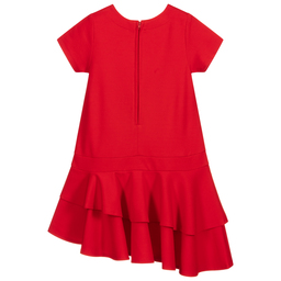 Deux par Deux-Girls Red Jersey Dress | Childrensalon Outlet