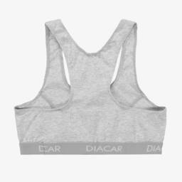 Diacar-Girls Charcoal Soft Knit Bralette | Childrensalon Outlet