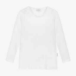 Diacar-Girls Classic White Cotton Top | Childrensalon Outlet