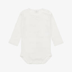 Diacar-بودي سوت ناعم بلون العاج للبنات مع قلب | Childrensalon Outlet