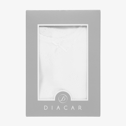 Diacar-Girls White Cotton Vest | Childrensalon Outlet