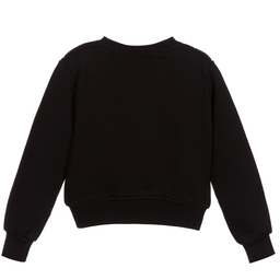 Diadora-Girls Black Cotton Sweatshirt | Childrensalon Outlet