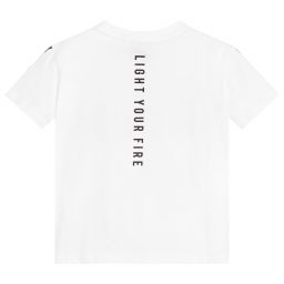  ديادورا-تيشيرت قطن لون أبيض وأسود للبنات | Childrensalon Outlet