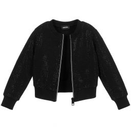 Diesel-Black Glitter Stud Jacket | Childrensalon Outlet