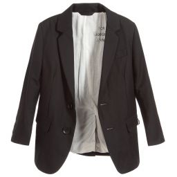 ديزل-جاكيت بلايزر فيسكوز لون أسود للأولاد | Childrensalon Outlet