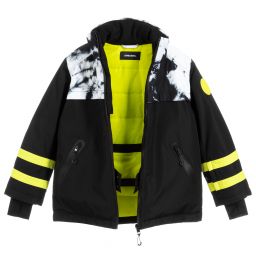 Diesel-Черно-белая лыжная куртка | Childrensalon Outlet
