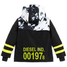 Diesel-Черно-белая лыжная куртка | Childrensalon Outlet