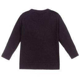 Diesel-Blue Wool Blend Sweater | Childrensalon Outlet