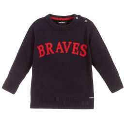 Diesel-Blue Wool Blend Sweater | Childrensalon Outlet