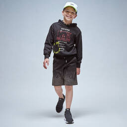 Diesel-Boys Black Jersey Shorts | Childrensalon Outlet