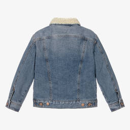 Diesel-Boys Blue Denim Jacket | Childrensalon Outlet