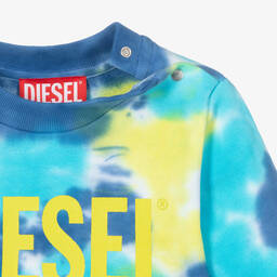 Diesel-Boys Blue Tie Dye Sweatshirt | Childrensalon Outlet