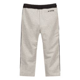Diesel-Boys Grey Logo Joggers | Childrensalon Outlet