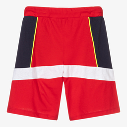 Diesel-Boys Red Cotton Jersey Shorts | Childrensalon Outlet