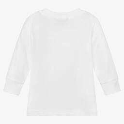Diesel-Boys White Wave Logo Top | Childrensalon Outlet