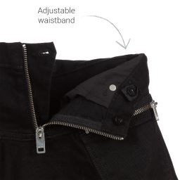 Diesel-Girls Black Denim Skirt | Childrensalon Outlet