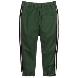 Diesel-Girls Green Cotton Trousers | Childrensalon Outlet