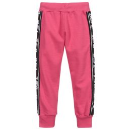 Diesel-Girls Pink Cotton Joggers | Childrensalon Outlet