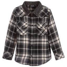 Black Checked Shirt | Childrensalon Outlet
