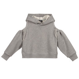 Diesel-Grey Cold Shoulder Sweatshirt | Childrensalon Outlet