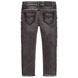 Diesel-Super Slim Skinny Grey Jeans | Childrensalon Outlet