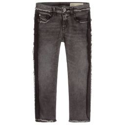 Diesel-Super Slim Skinny Grey Jeans | Childrensalon Outlet