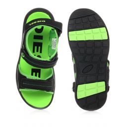 Diesel-Teen Black & Green Sandals | Childrensalon Outlet