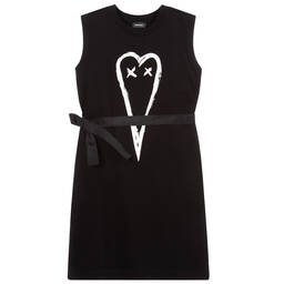 Diesel-Teen Black Logo  Dress | Childrensalon Outlet