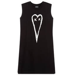 Diesel-Teen Black Logo  Dress | Childrensalon Outlet