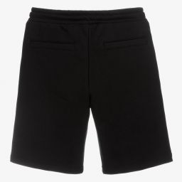 Diesel-Teen Black Logo Jersey Shorts | Childrensalon Outlet