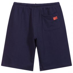 Diesel-Teen Blue Logo Shorts | Childrensalon Outlet