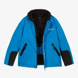 Diesel-Голубая лыжная куртка для подростков | Childrensalon Outlet