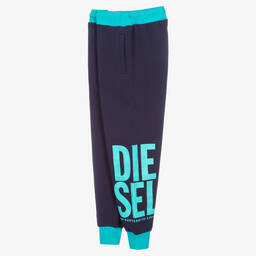 Diesel-Teen Boys Blue Logo Joggers | Childrensalon Outlet