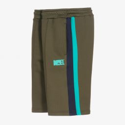 Diesel-Teen Khaki Green Jersey Shorts | Childrensalon Outlet